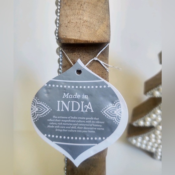 🎁Made in India - Pearlized Christmas Tree - Set of 2 - Picture 3 of 4